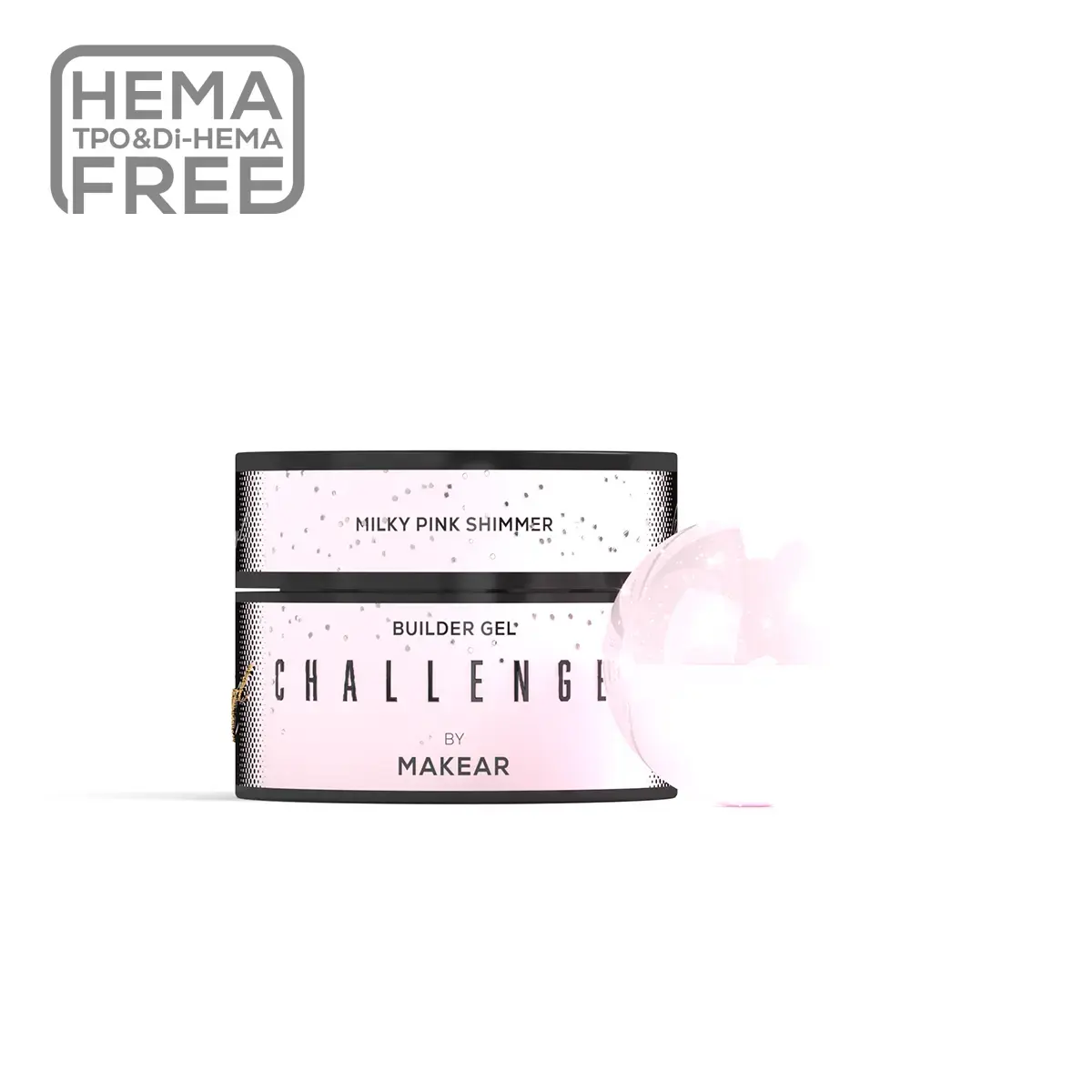 Challengel Shimmer Milky Pink HG12 - żel budujący 15ml
