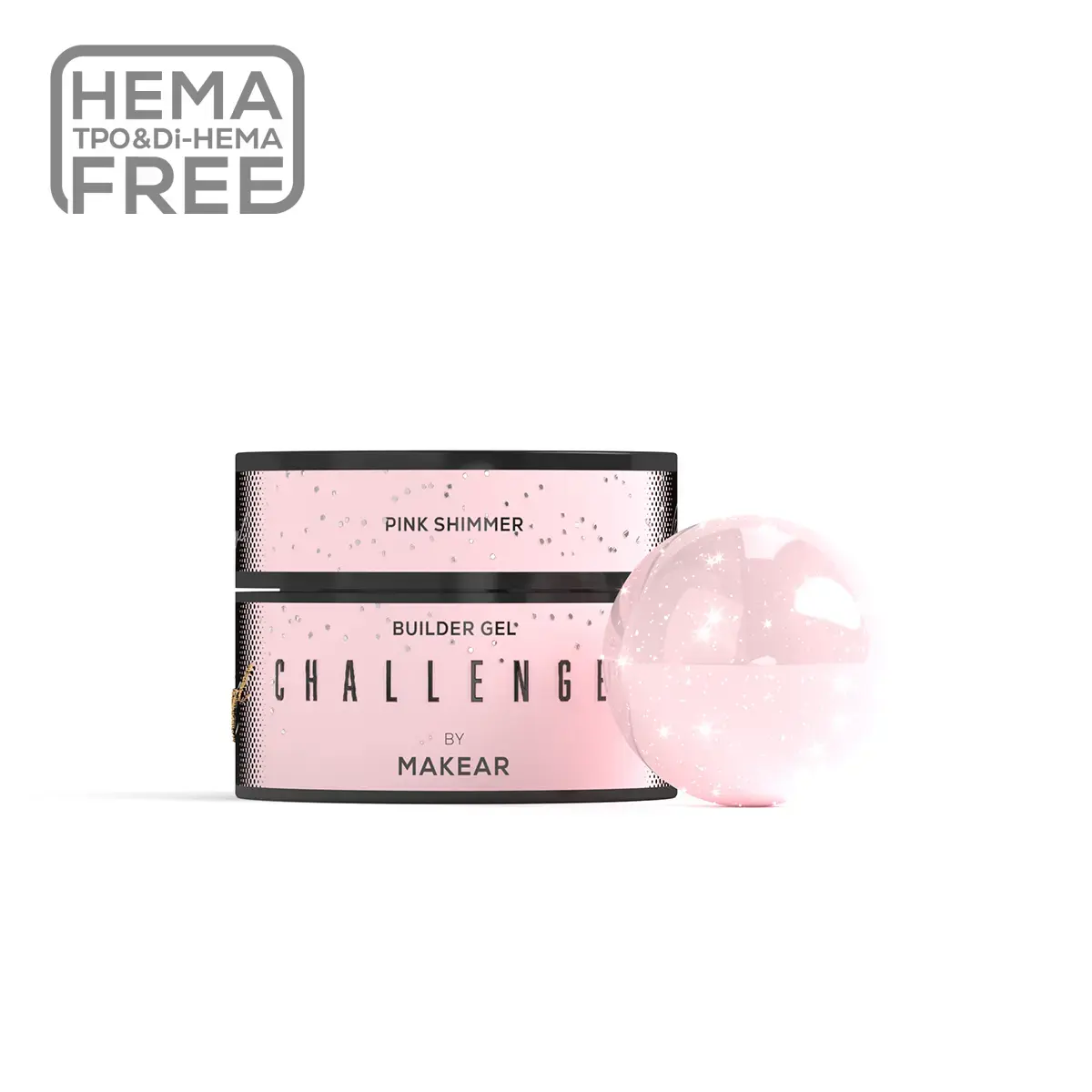 Challengel Shimmer Pink HG13 - żel budujący 15ml