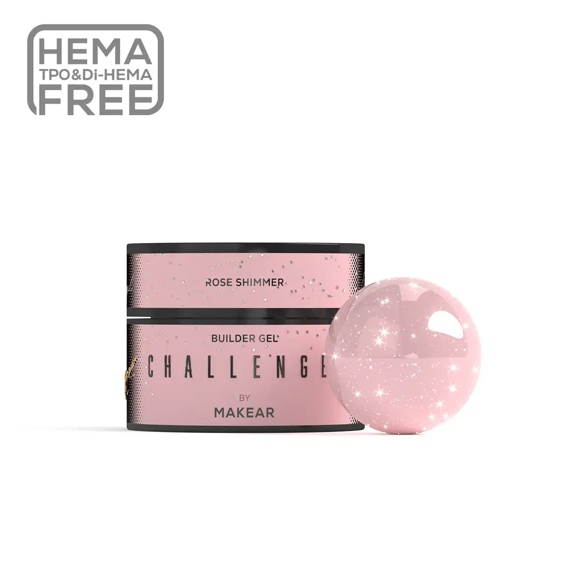 Challengel Shimmer Rose HG14 - żel budujący 15ml
