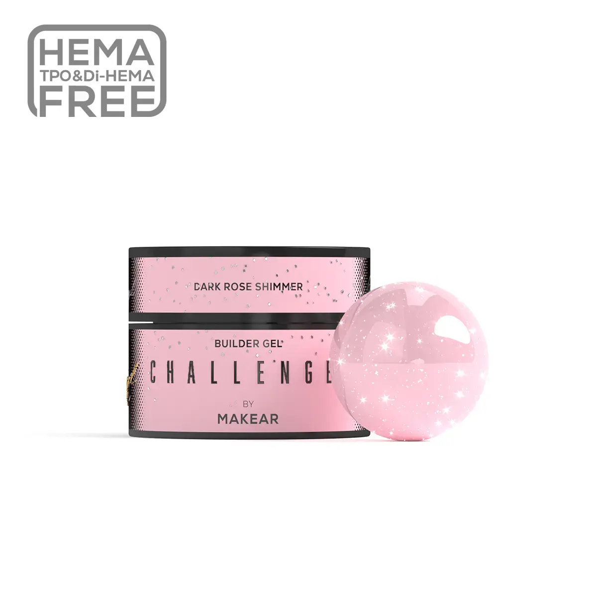 Challengel Shimmer Dark Rose HG15 - żel budujący 15ml