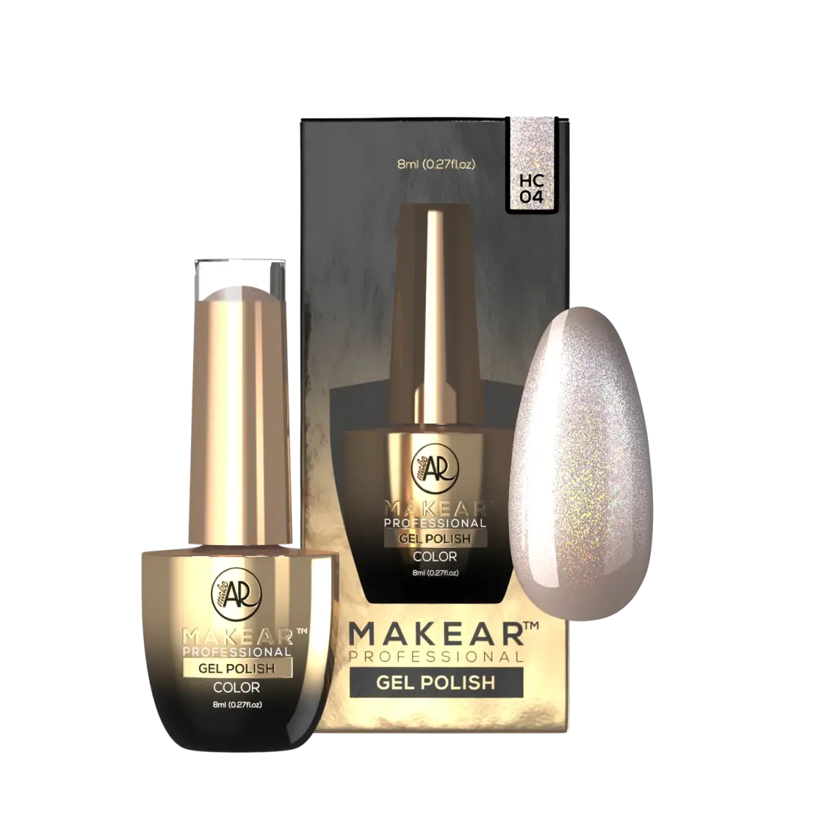 HC04 Holo Cat Eye - Lakier Hybrydowy Makear