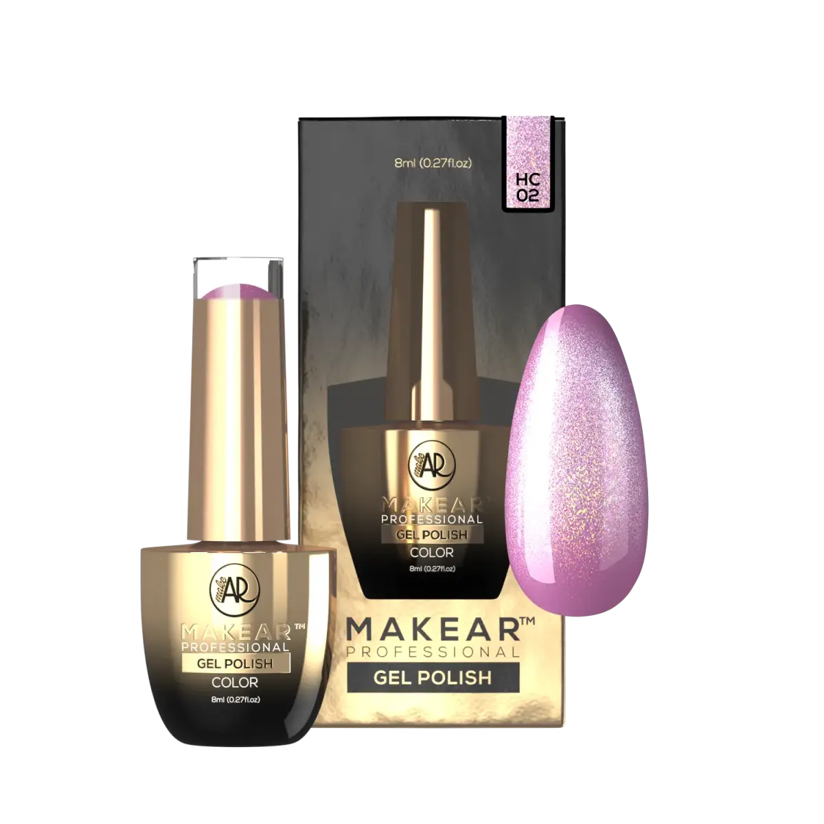 HC02 Holo Cat Eye - Lakier Hybrydowy Makear