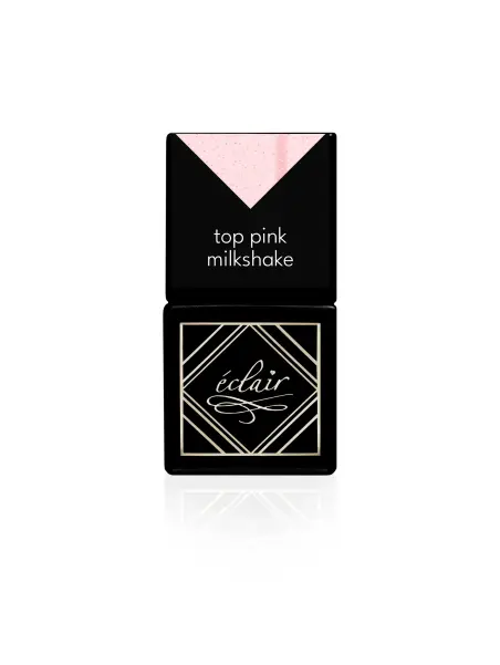PINK MILKSHAKE Top No Wipe 7ml - mleczny top hybrydowy z drobinkami