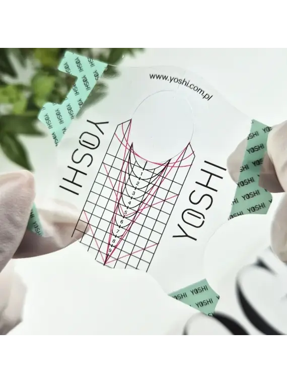 Szablon do przedłużania paznokci TRANSPARENTNY 100 szt.