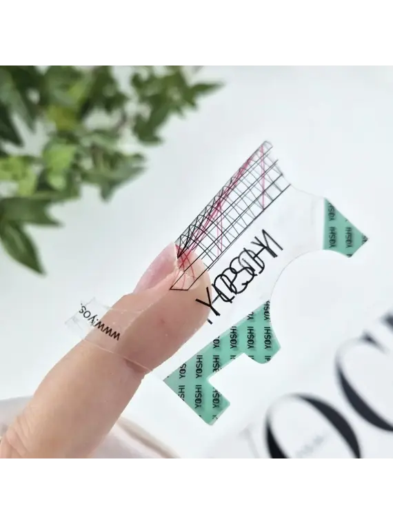Szablon do przedłużania paznokci TRANSPARENTNY 400 szt.