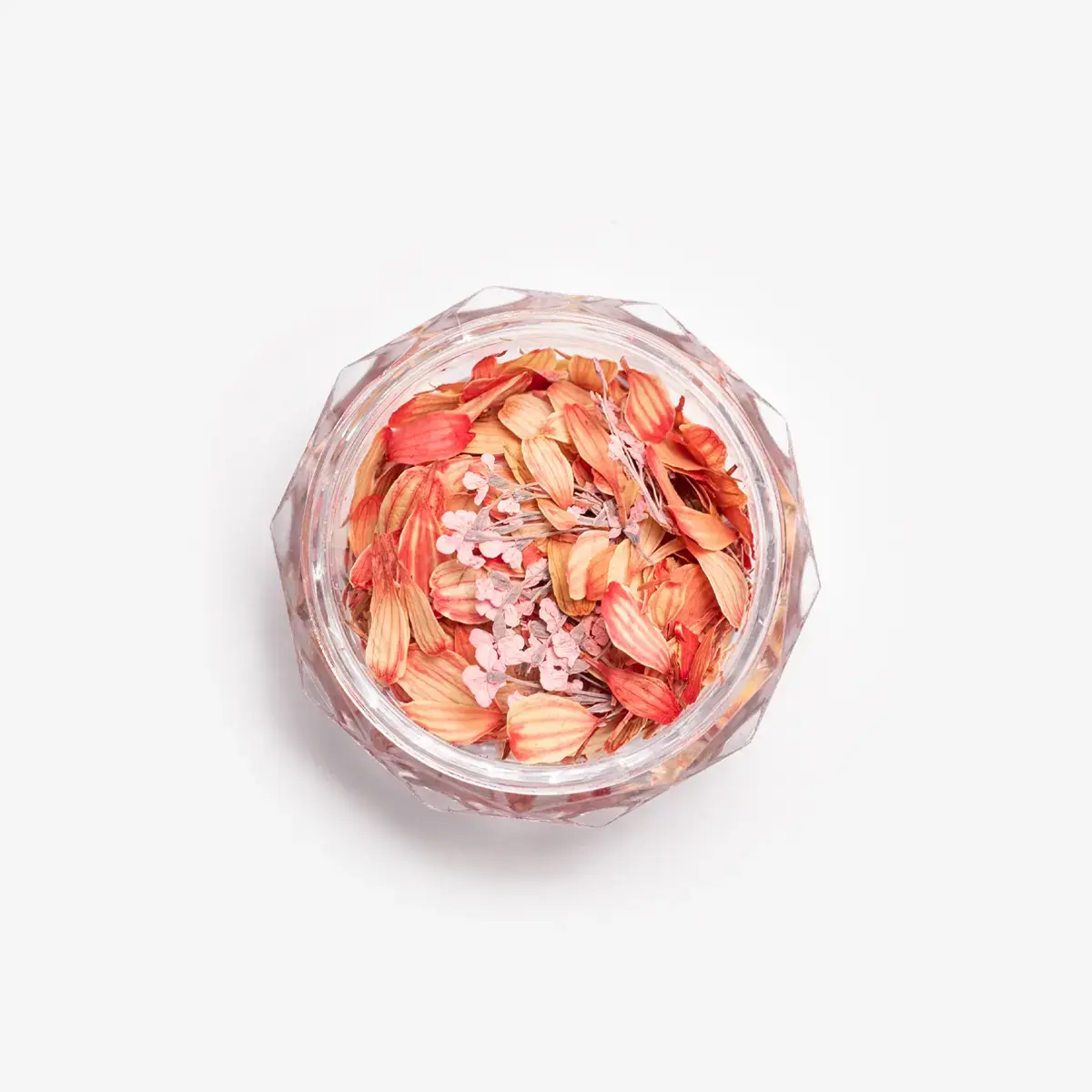 Semilac Flower Flakes Coral Blossom