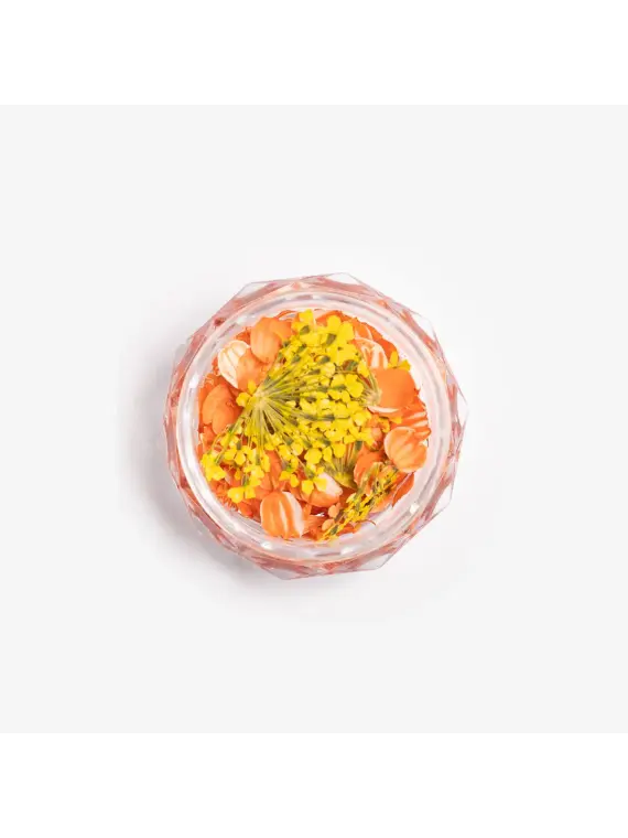 Semilac Flower Flakes Golden Sunset