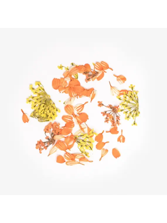Semilac Flower Flakes Golden Sunset