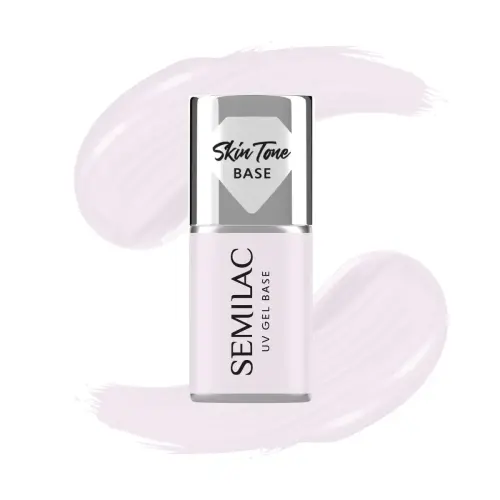 Semilac Baza do Lakierów Hybrydowych Skin Tone Cover Base Milky Pink 7 ml