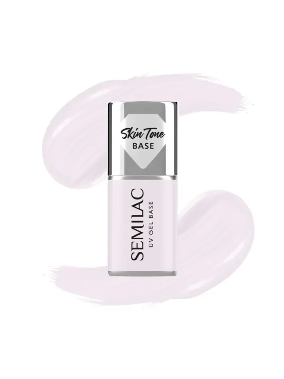 Semilac Baza do Lakierów Hybrydowych Skin Tone Cover Base Milky Pink 7 ml