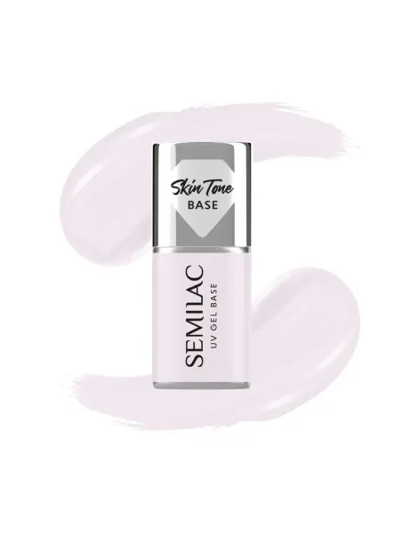 Semilac Baza do Lakierów Hybrydowych Skin Tone Cover Base Milky Pink 7 ml