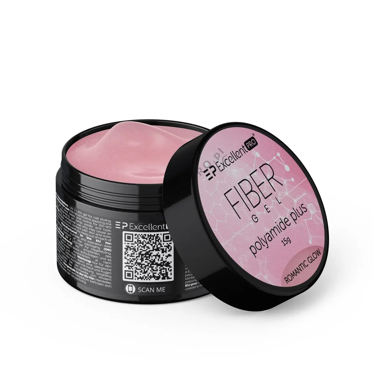 Excellent PRO Fiber Gel Polyamide Plus ROMANTIC GLOW 15g