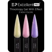Excellent PRO Thixotropy gel with effect Glow Yellow 15g