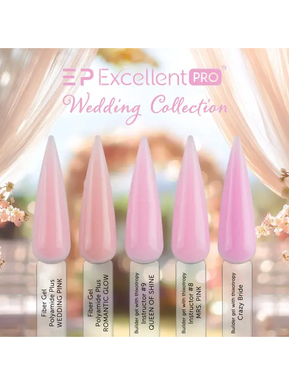 Excellent PRO Fiber Gel Polyamide Plus WEDDING PINK 15g
