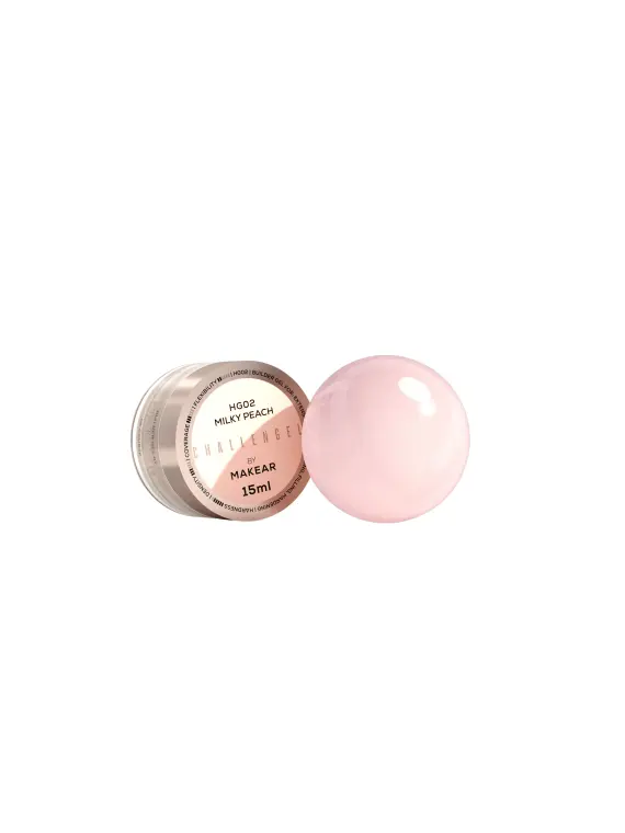 Challengel Milky Peach HG02 - żel budujący 15 ml