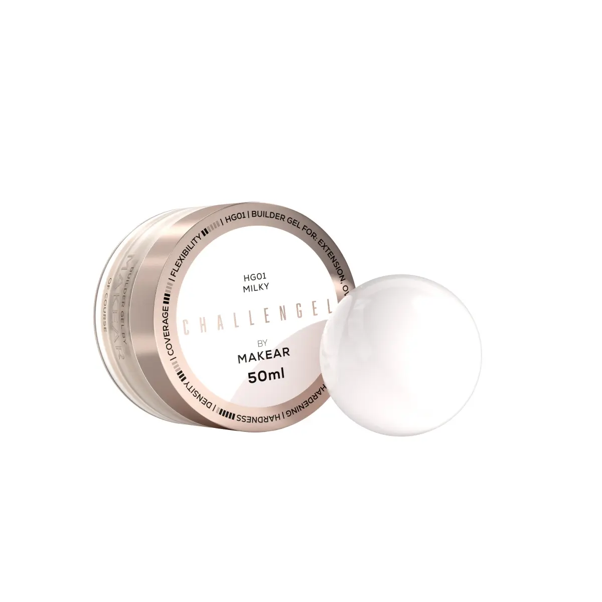 Challengel Milky HG01 - żel budujący 50 ml