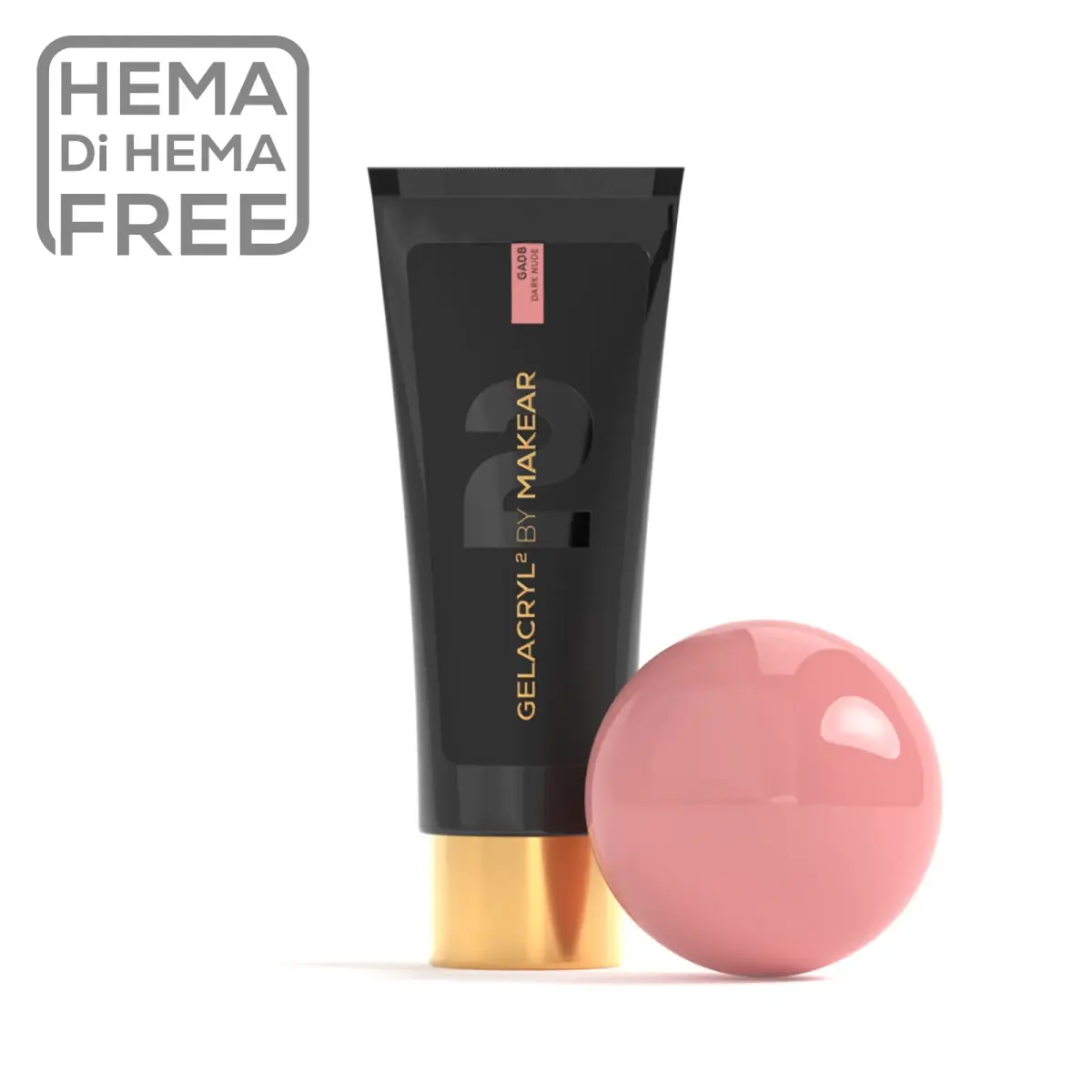 Gelacryl2 Dark Nude GA08 - akrylożel 60 g