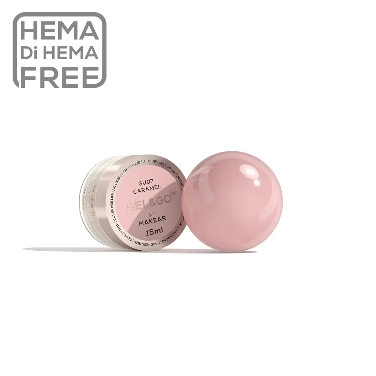 Gel&Go Up Caramel GU07 - żel budujący 15 ml