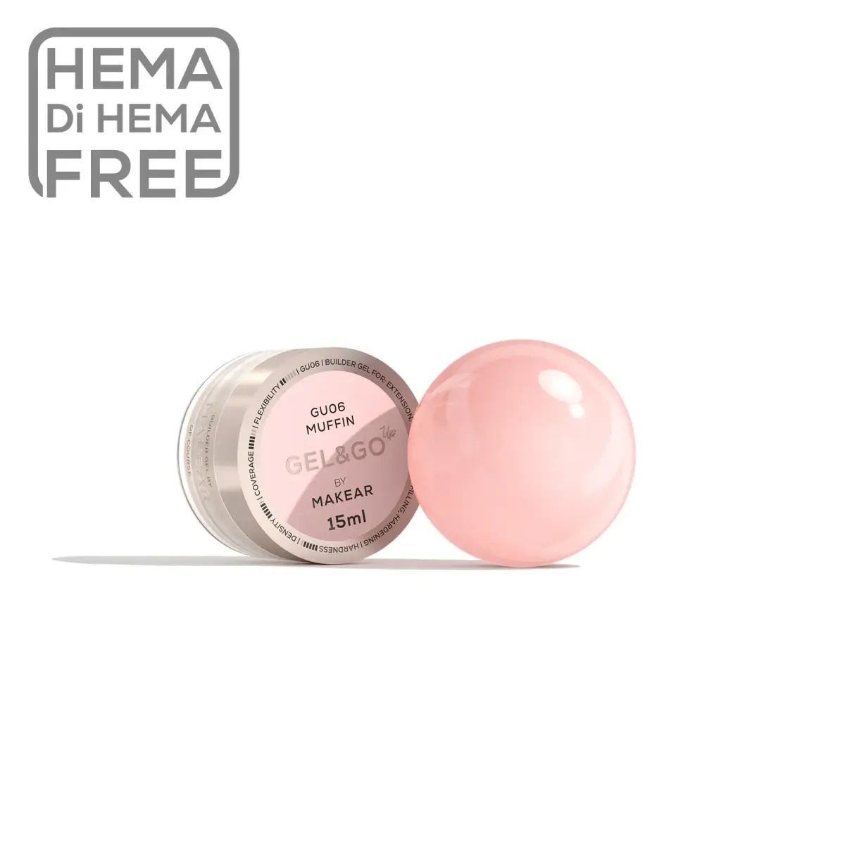 Gel&Go Up Muffin GU06 - żel budujący 15 ml