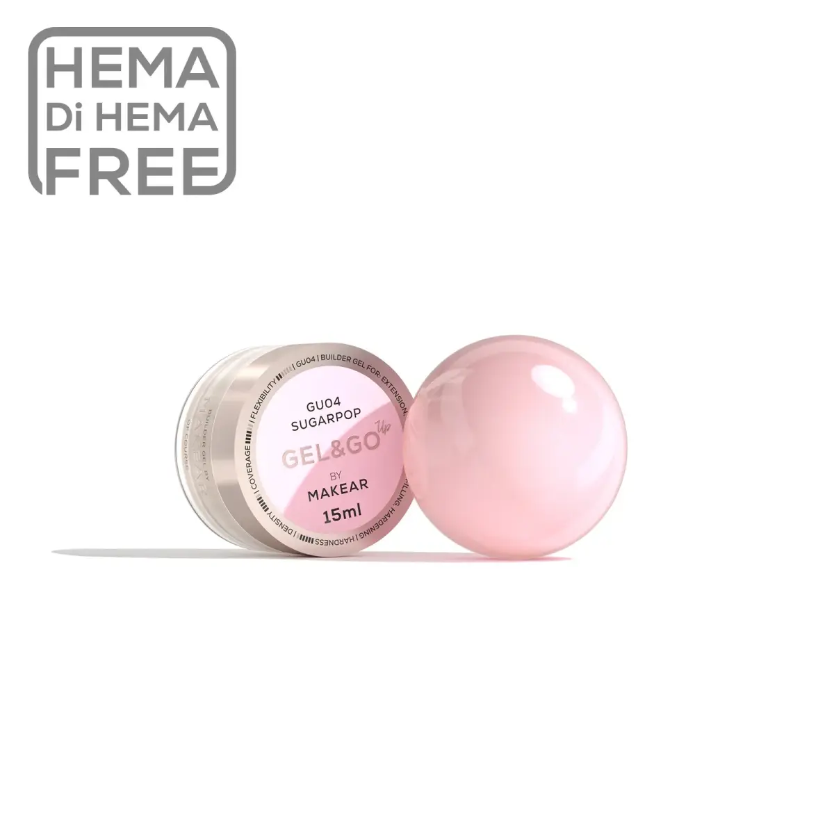 Gel&Go Up Sugarpop GU04 - żel budujący 15 ml
