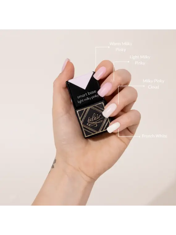 Smart Base LIGHT MILKY PINKY 7ml - baza hybrydowa