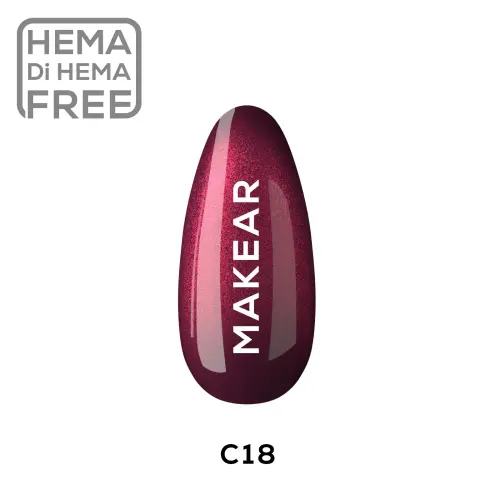 C18 Lakier hybrydowy Makear 8 ml