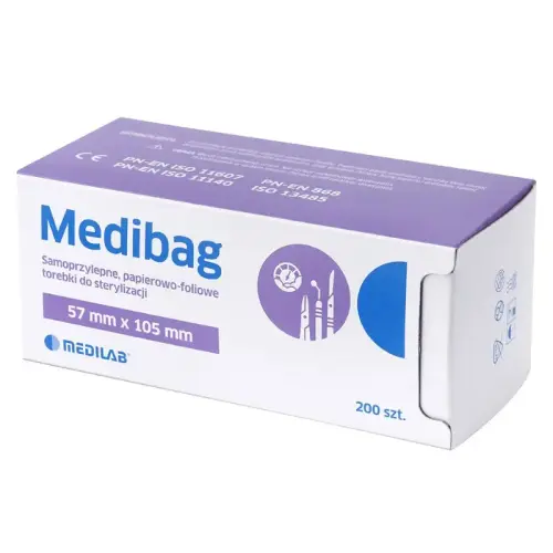 Medibag - Torebki do sterylizacji 57mm x 105mm