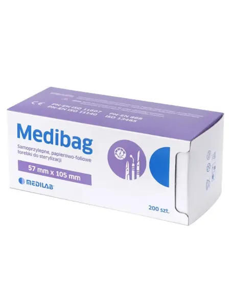 Medibag - Torebki do sterylizacji 57mm x 105mm