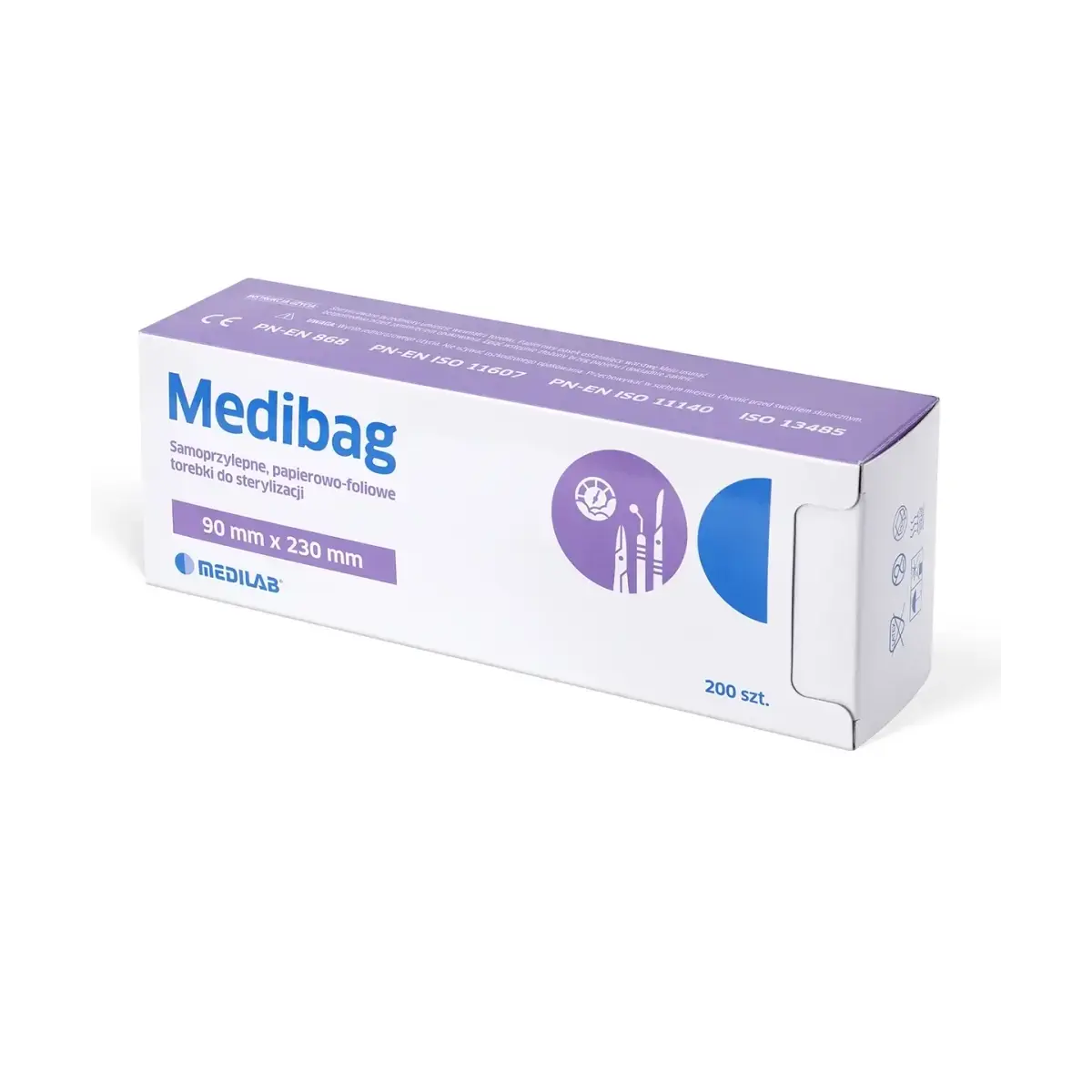 Medibag - Torebki do sterylizacji 90mm x 230mm