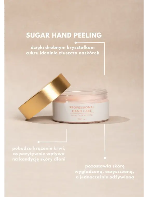 Peeling cukrowy do dłoni Professional Hand Care SUGAR HAND PEELING 200g
