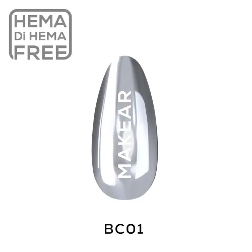 Pyłek w Płynie Chrome Silver MAKEAR BC01 5 ml