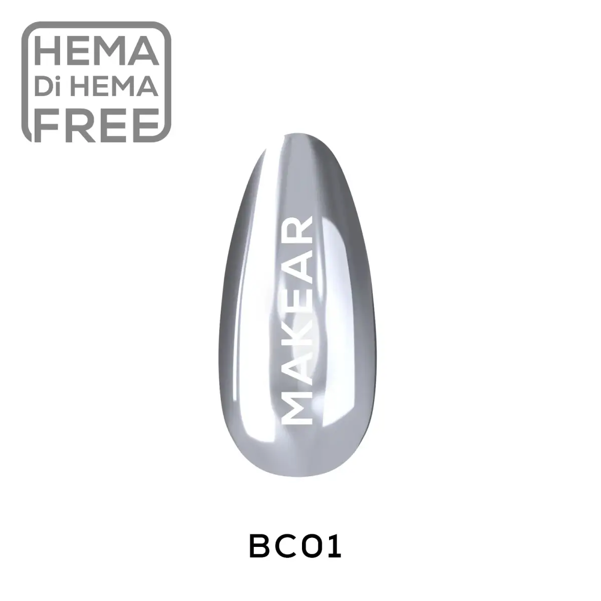 Pyłek w Płynie Chrome Silver MAKEAR BC01 5 ml