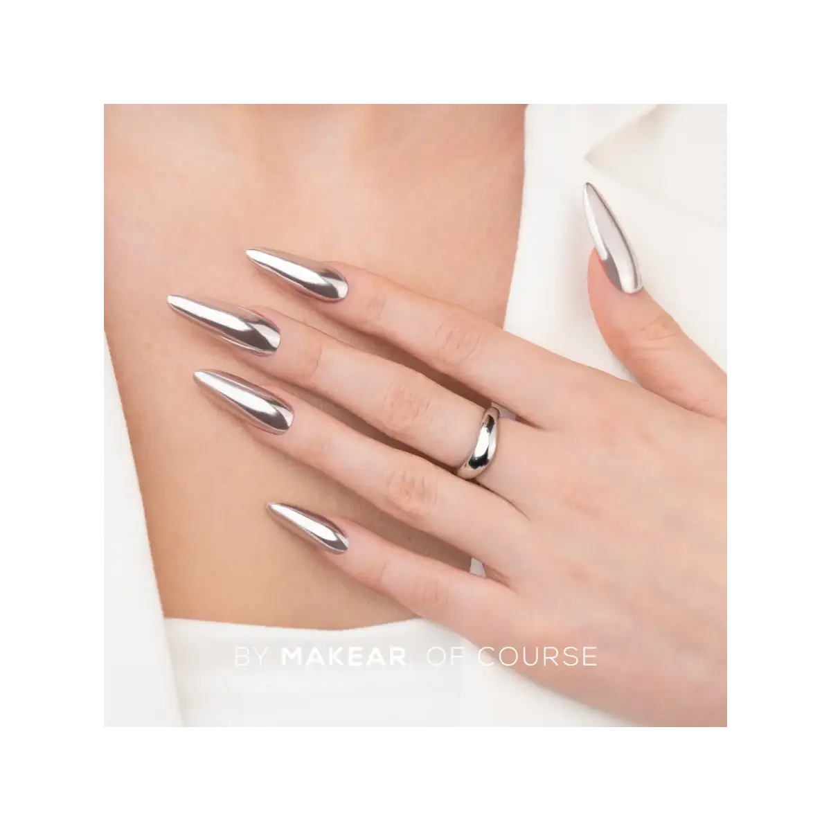 Pyłek w Płynie Chrome Silver MAKEAR BC01 5 ml