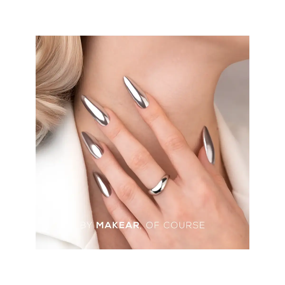 Pyłek w Płynie Chrome Silver MAKEAR BC01 5 ml