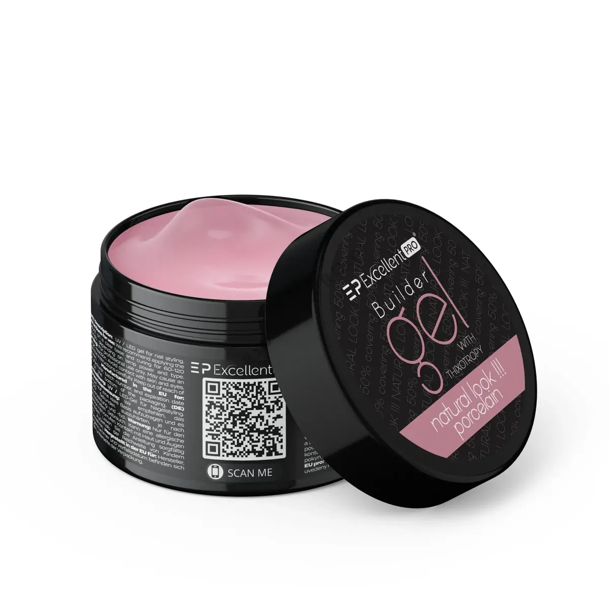 Excellent PRO Builder Gel With Thixotropy Natural Look Porcelain 15g