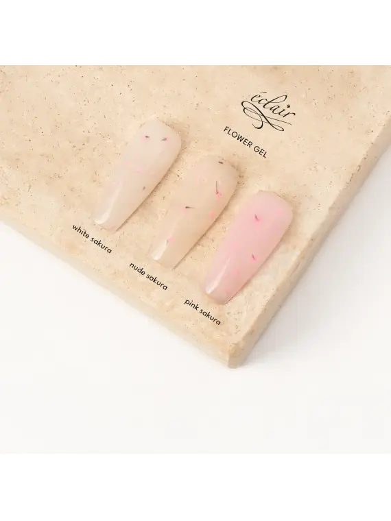 Flower Gel PINK SAKURA 30g - żel budujący z kwiatkami