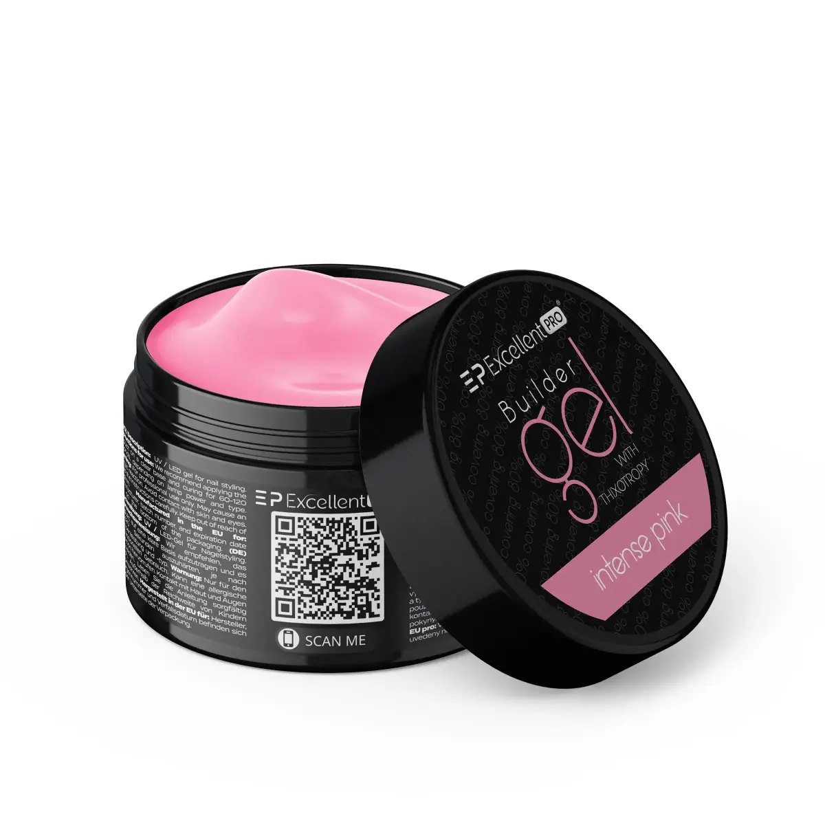 Excellent PRO Builder Gel With Thixotropy Intense Pink 50g