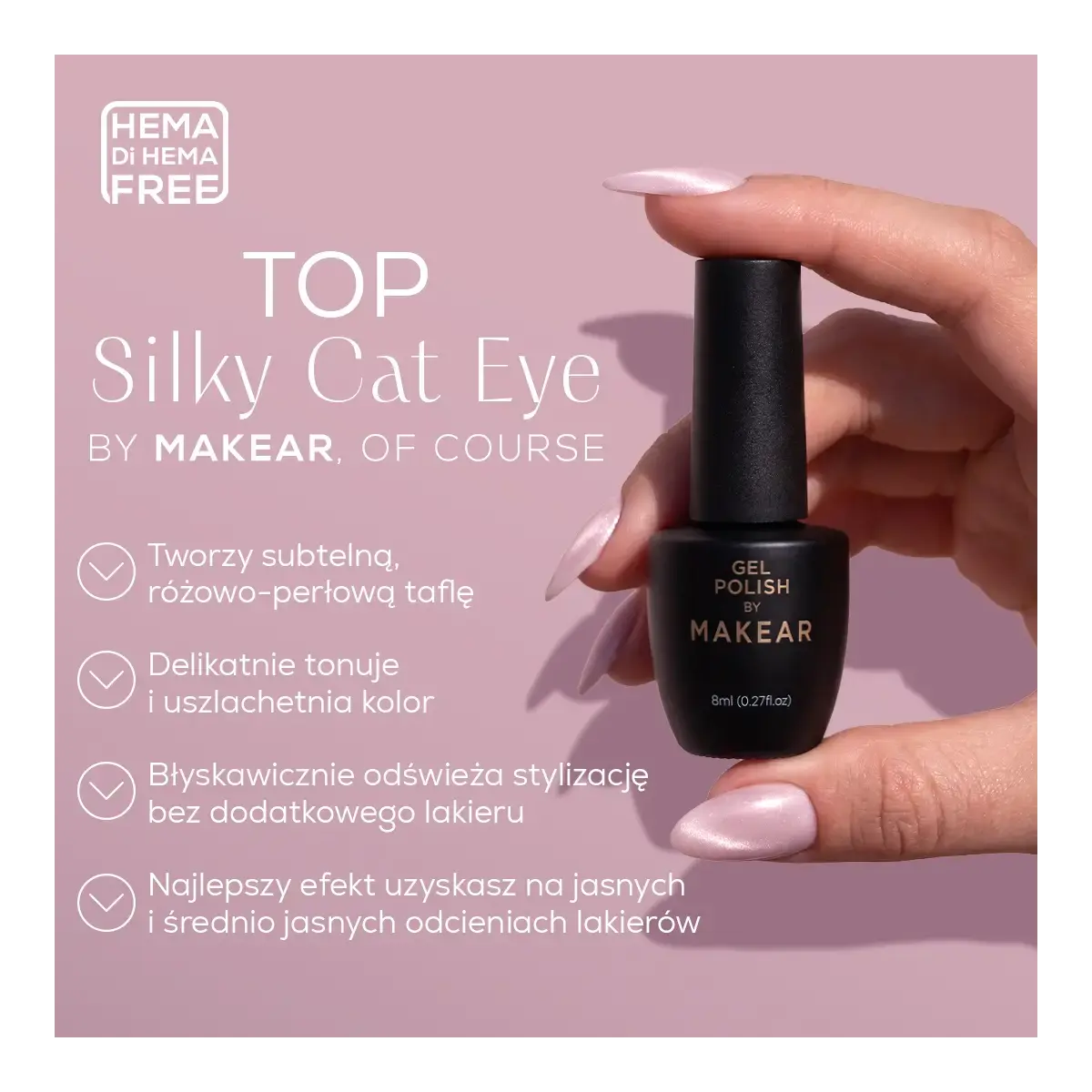 Top No Wipe Silky Cat Eye Makear 8 ml