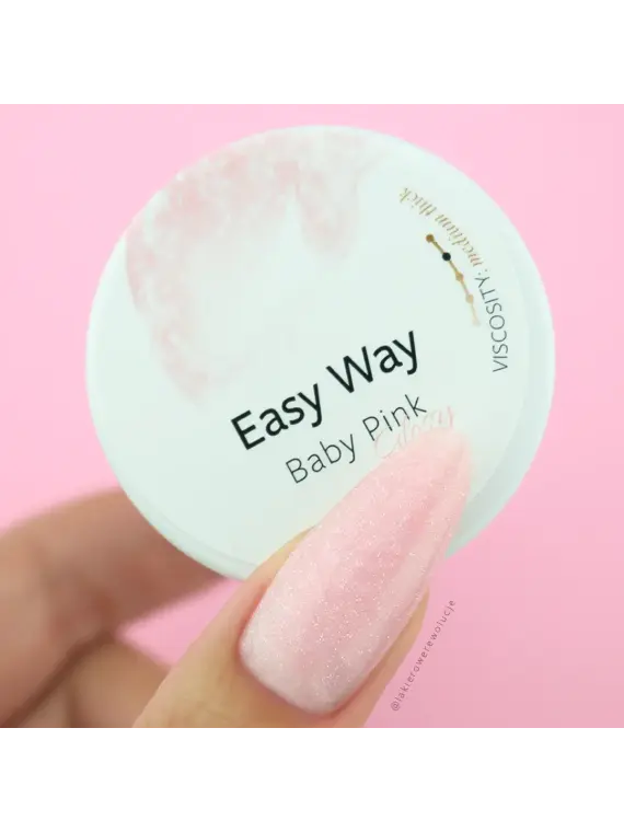 Żel budujący Easy Way Baby Pink Glossy 15g