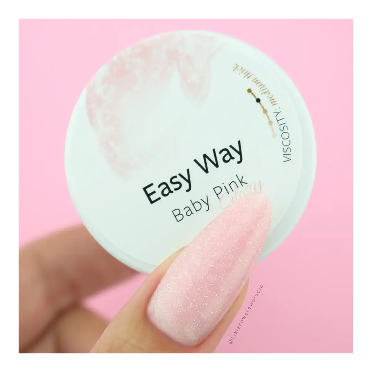 Żel budujący Easy Way Baby Pink Glossy 15g