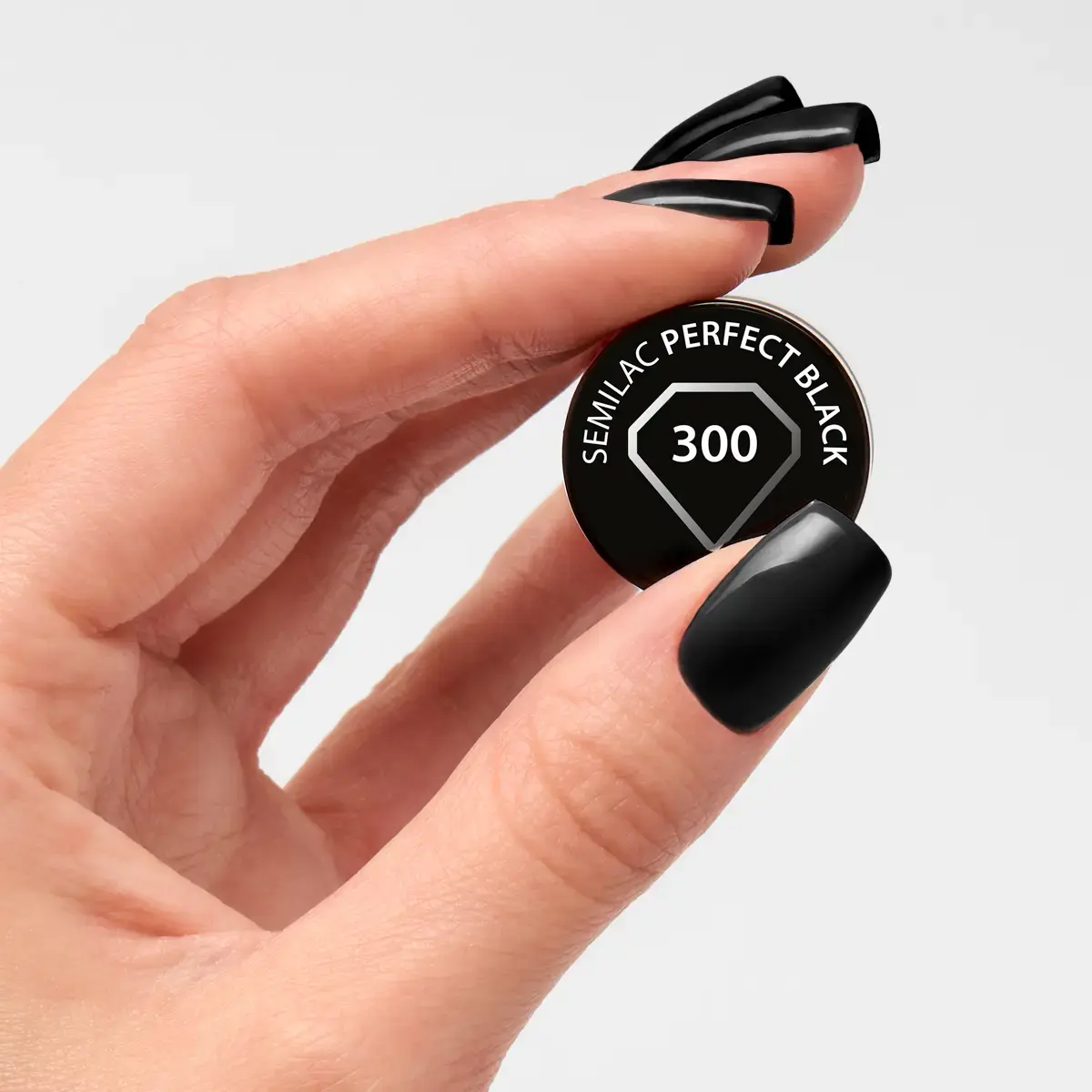 Semilac - lakier hybrydowy 300 perfect Black 7ml