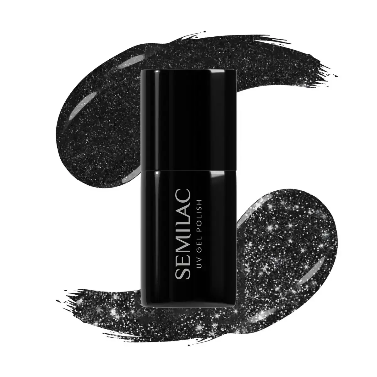 Semilac - lakier hybrydowy 394 Sparkling Midnight Date 7ml
