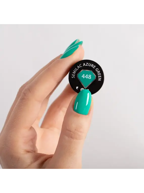 Semilac - lakier hybrydowy 448 Azure Green 7ml