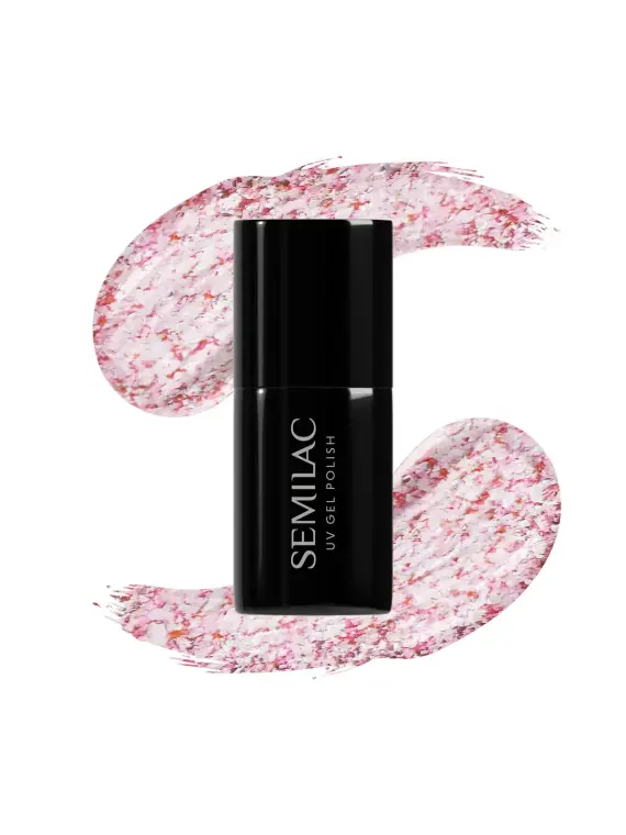 Semilac - lakier hybrydowy 295 Beach Pink Shimmer 7ml