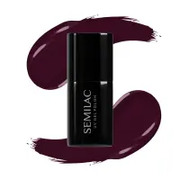 Semilac - lakier hybrydowy 076 Black Coffee 7ml