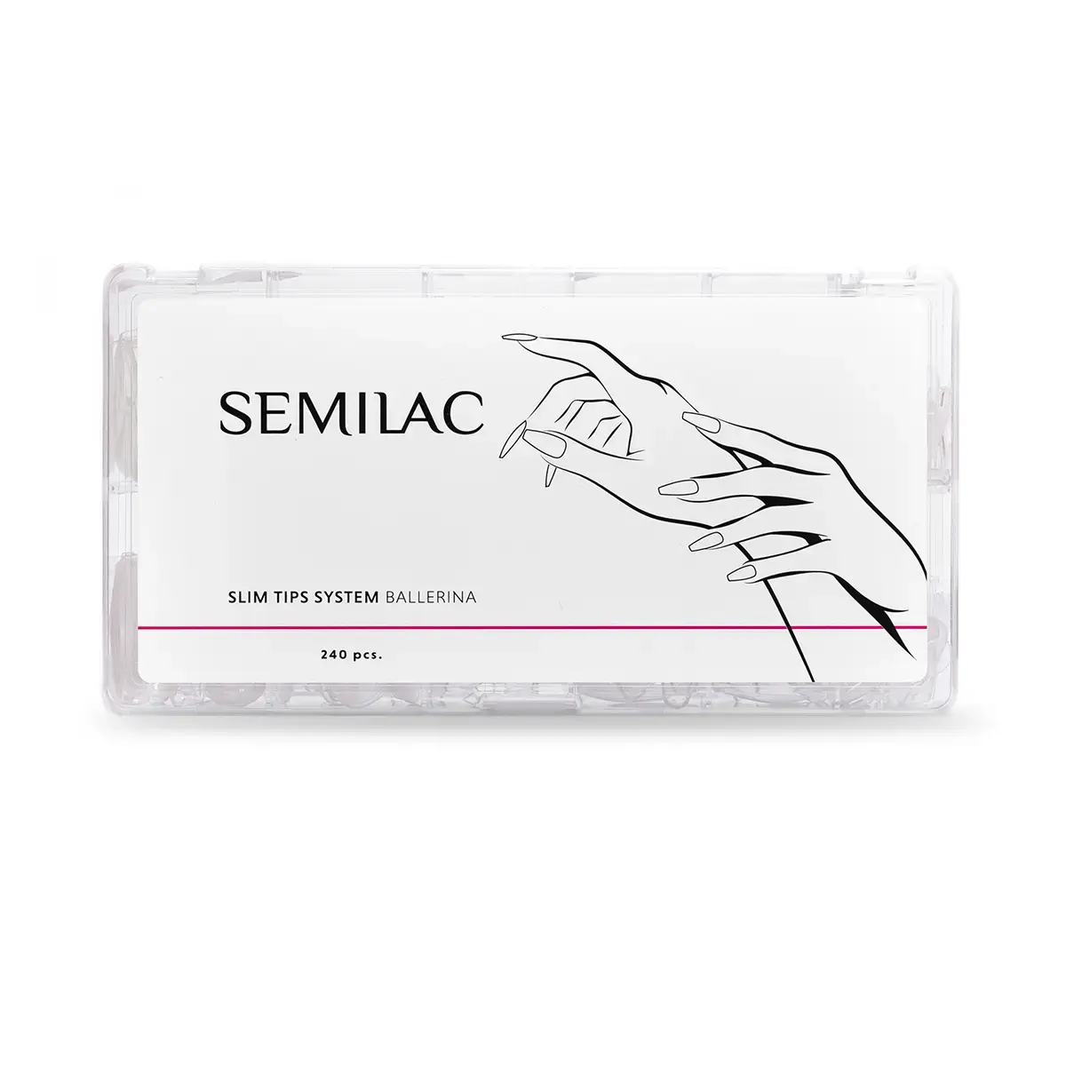 Semilac Slim tips system Ballerina 240szt.