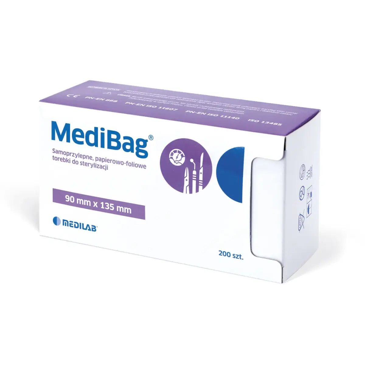Medibag - Torebki do sterylizacji 90mmx135mm