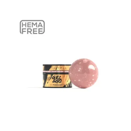 GG27 Glitter Dark Rose - Gel&Go 15ml