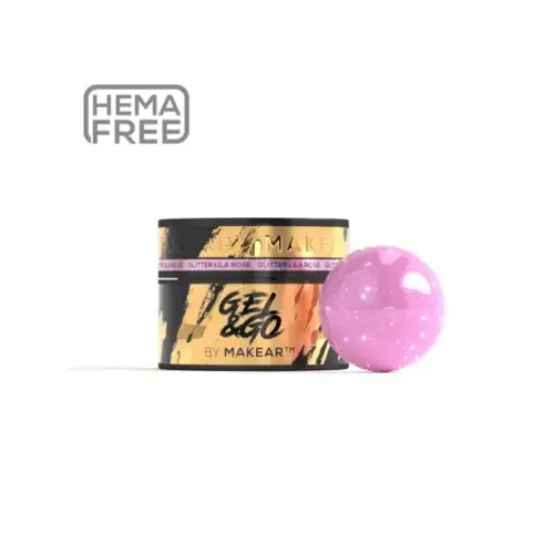 GG24 Glitter Lila Rose - Gel&Go 50ml