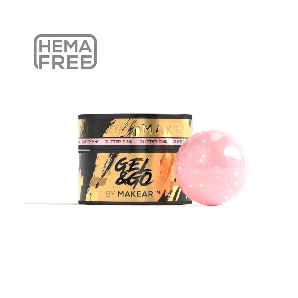 GG22 Glitter Pink - Gel&Go 50ml